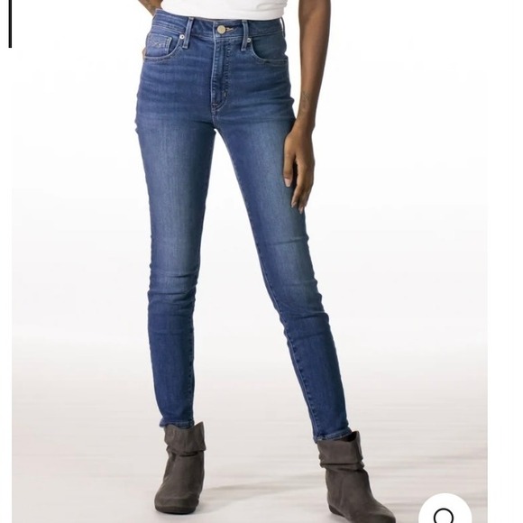 Revtown High Rise Skinny Blue Denim Jeans Everyday Indigo Womens 31 - Picture 1 of 13